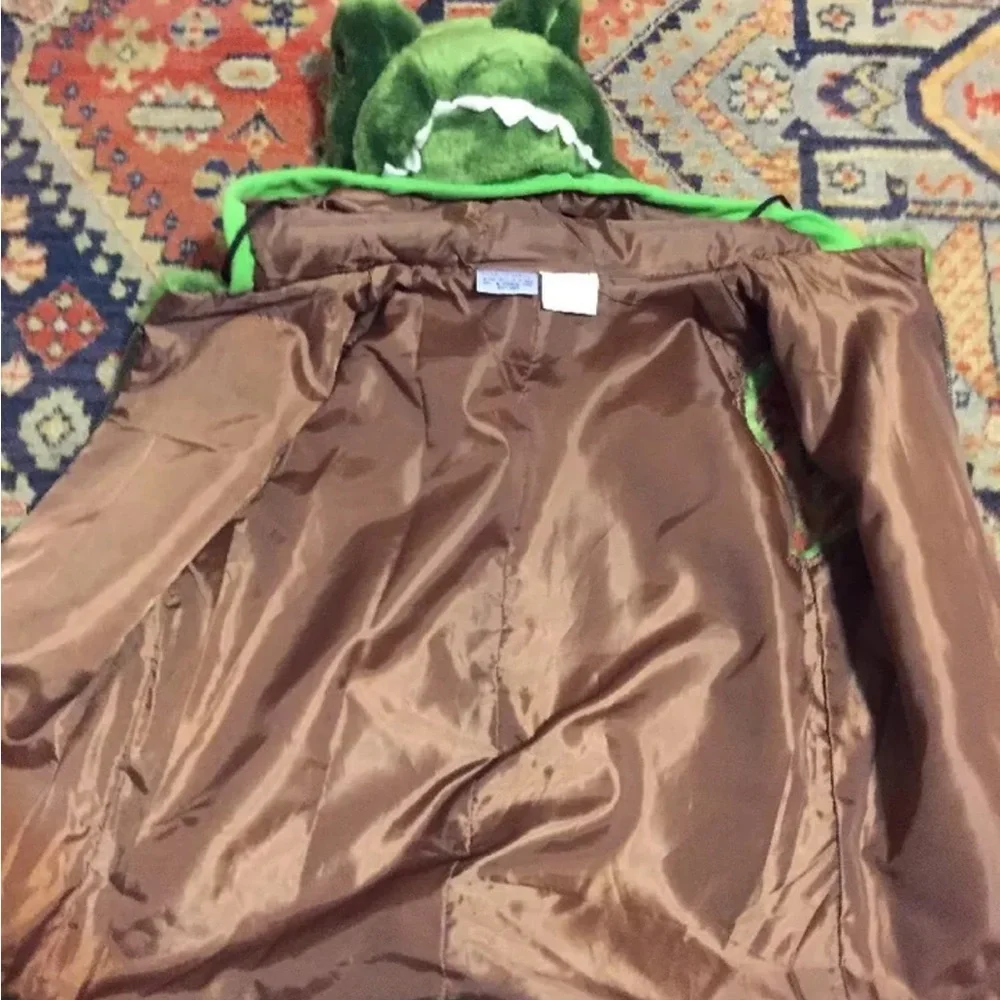 Lil Tots green dinosaur vest fleece - Picture 8 of 8